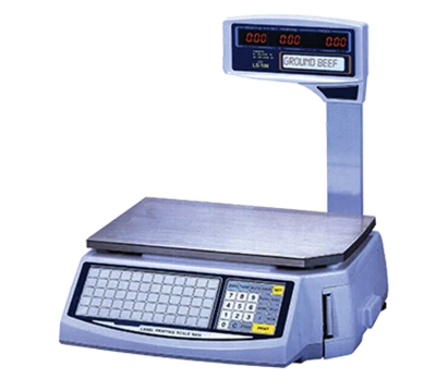 Skyfood LS-100-N Elevated LCD Pole Display Easy Weigh Networking and Price Computing Printing Scale