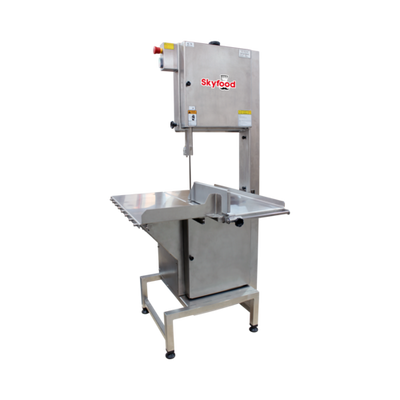 Skyfood SI-315HDE-2 124" Blade Stainless Steel Heavy Duty Floor Model Meat &amp; Bone Saw - 230 Volts 3-Ph