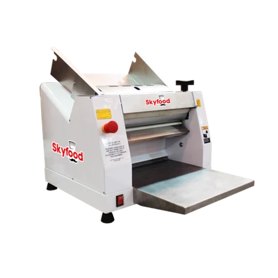 Skyfood CLM-400 15 Lbs. Dough Capacity Table Top Single Pass Dough Roller and Sheeter - 110 Volts