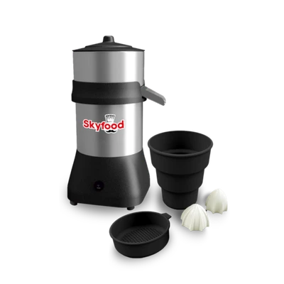 Skyfood ESBS SUPER 34 Oz. Stainless Steel Manual Feed Countertop Citrus Juice Extractor - 110 Volts