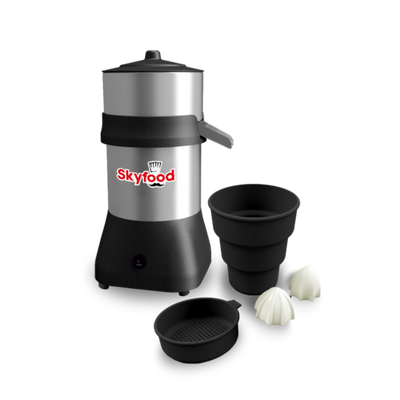 Skyfood ESBS SUPER 34 Oz. Stainless Steel Manual Feed Countertop Citrus Juice Extractor - 110 Volts
