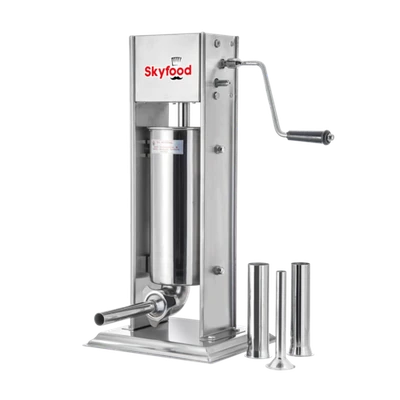 Skyfood 7VF 15 Lbs. Stainless Steel Manual Vertical Sausage Stuffer