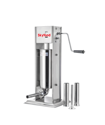 Skyfood 3VF 7 Lbs. Stainless Steel Manual Vertical Sausage Stuffer