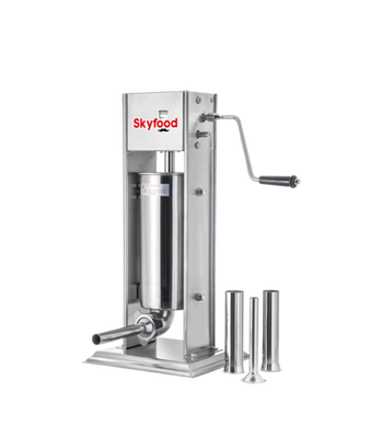 Skyfood 3VF 7 Lbs. Stainless Steel Manual Vertical Sausage Stuffer