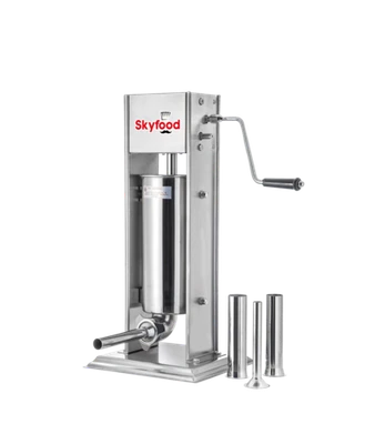 Skyfood 3VF 7 Lbs. Stainless Steel Manual Vertical Sausage Stuffer