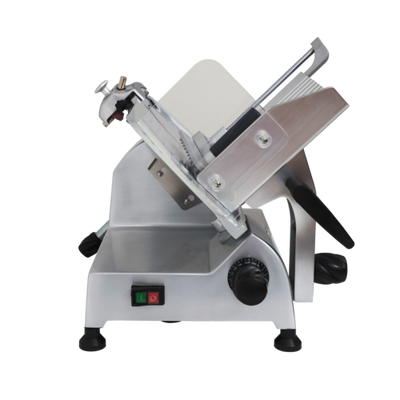 Skyfood GL300F 12" Dia. Anodized Aluminum Manual Feed Economy Slicer - 110 Volts
