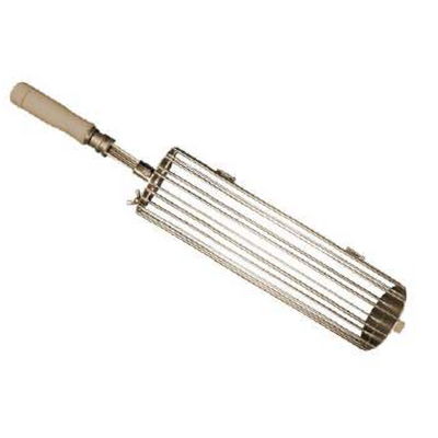 Skyfood AC-0009 13.7&quot; L Stainless Steel Round Brazilian Flame Grill Basket