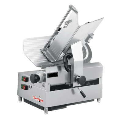 Skyfood 1212E 12" Dia. Stainless Steel &amp; Aluminum Automatic Slicer - 110 Volts