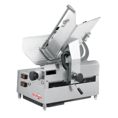 Skyfood 1212E 12" Dia. Stainless Steel & Aluminum Automatic Slicer - 110 Volts
