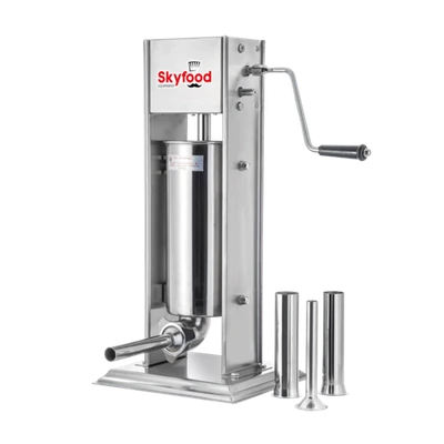 Skyfood 15VF 30 Lbs. Stainless Steel Manual Vertical Sausage Stuffer