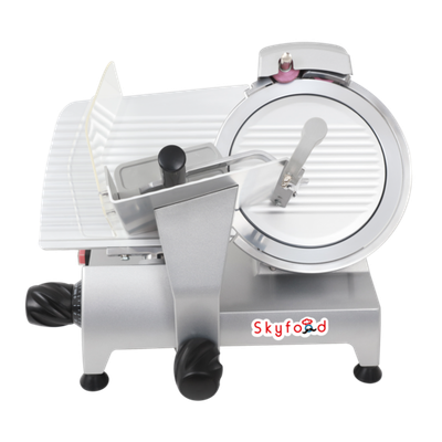 Skyfood GL200F 8" Dia. Anodized Aluminum Manual Feed Economy Slicer - 110 Volts