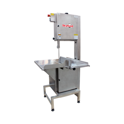 Skyfood SI-315HDE-1 124" Blade Stainless Steel Heavy Duty Floor Model Meat & Bone Saw - 230 Volts 1-Ph