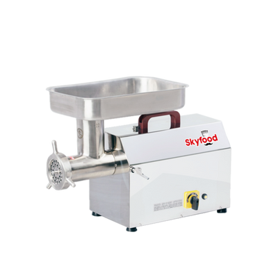 Skyfood SMG22F #22 Hub Stainless Steel Countertop Economy Meat Grinder - 115 Volts