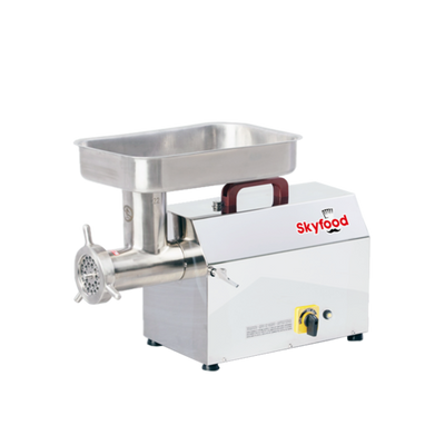 Skyfood SMG22F #22 Hub Stainless Steel Countertop Economy Meat Grinder - 115 Volts