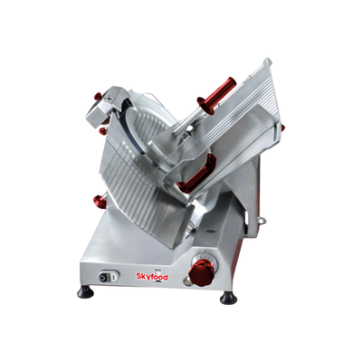 Skyfood SSI-12I 12" Dia. Anodized Aluminum Manual Feed Slicer - 115 Volts
