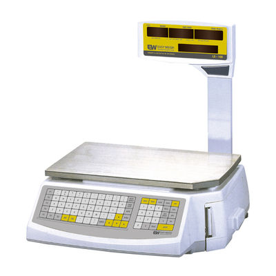 Skyfood LS-100 Elevated Alphanumeric LCD Pole Display Easy Weigh Printing Price Computing Scale