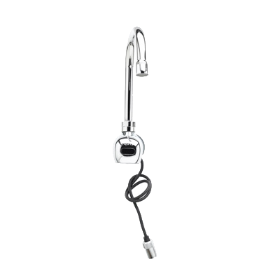 T&S Brass 5EF-1D-WGAT Single Hole Wall Mount Polished Chrome Plated Brass Body Equip Electronic Faucet