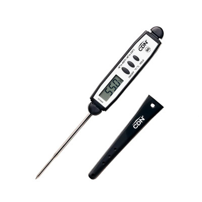 CDN DT450X 2.75" Black Stainless Steal Stem Pocket Clip or Hook ABS Plastic High Heat Digital Pocket Thermometer