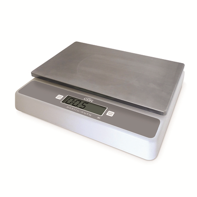 CDN SD5502 55 Lbs. ABS Plastic Housing Stainless Steel Platform Digital Portion Control Scale - 100-240 Volts