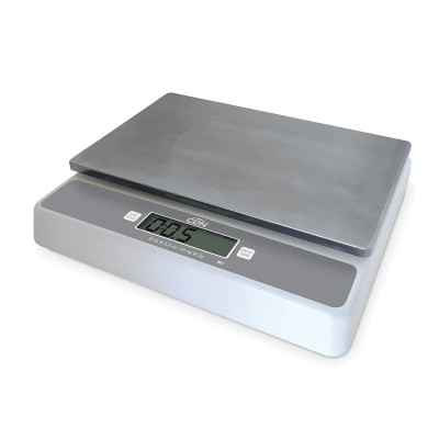 CDN SD5502 55 Lbs. ABS Plastic Housing Stainless Steel Platform Digital Portion Control Scale - 100-240 Volts