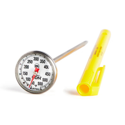 CDN IRT550 5" Stem Stainless Steel High Temperature Cooking Thermometer