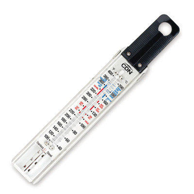 CDN TCG400 Stainless Steel Paddle Type Candy & Deep Fry Ruler Thermometer