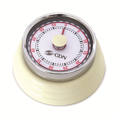 CDN MT4-W 1 Hour by Minute White Compact Mechanical Timer