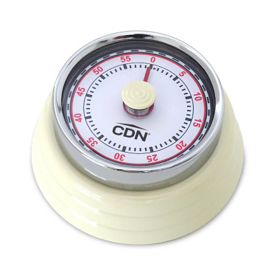 CDN MT4-W 1 Hour by Minute White Compact Mechanical Timer