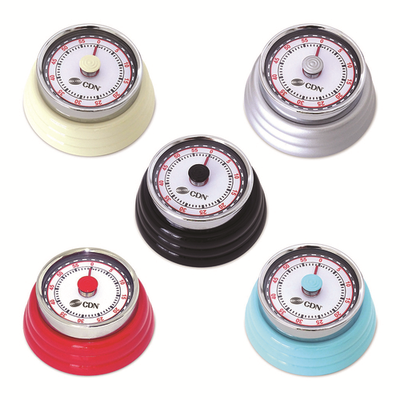 CDN MT4-S 1 Hour By Minute Silver Compact Mechanical Timer