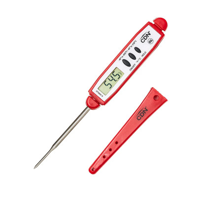 CDN DT450X-R 2.75" Red Stainless Steel Stem Digital Pocket Thermometer