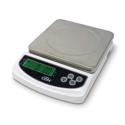 CDN SD2206 22 Lbs. ABS Plastic Housing Stainless Steel Platform Digital Portion Control Scale