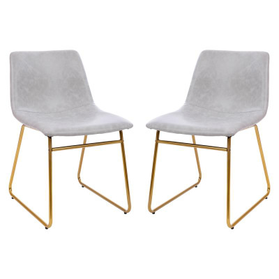 Flash Furniture ET-ER18345-18-LG-GG Light Gray Seat Dining Chair