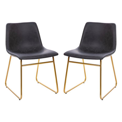 Flash Furniture ET-ER18345-18-GY-GG Dark Gray Seat Dining Chair