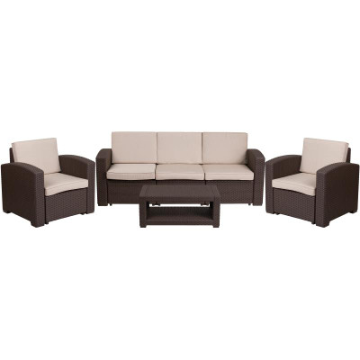 Flash Furniture DAD-SF-113R-CBN-GG 78.532 Chocolate Brown Chair