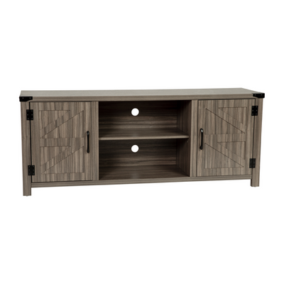Flash Furniture GC-MBLK67-GY-GG 59" W Gray Wash Oak Wood Frame Rectangular TV Stand