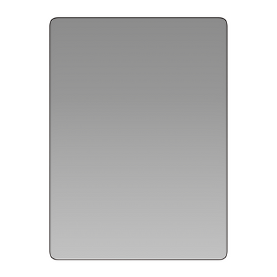 Flash Furniture RH-M001-SRC5676MB-BK-GG 22" W Rectangular Aluminum Frame Upholstery Wall Mirror