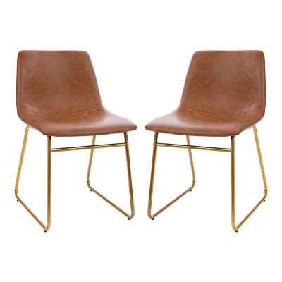 Flash Furniture ET-ER18345-18-LB-GG Light Brown Seat Dining Chair