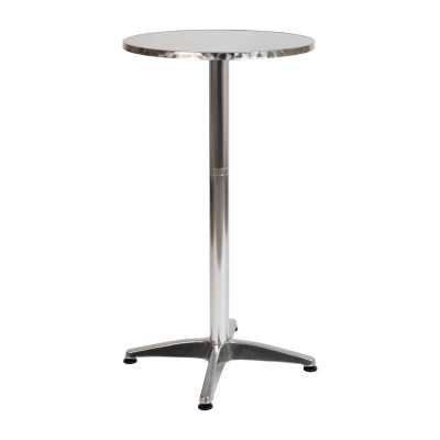 Flash Furniture TLH-059B-GG 23.5" Dia. Aluminum Round Bar Height Table