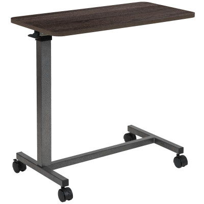 Flash Furniture NAN-LT-28-D-OAK-GG 30" W x 15" D Plywood Rectangular Adjustable Height Overbed Table