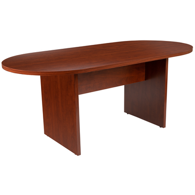 Flash Furniture GC-TL1035-CHR-GG Cherry 6 Foot Smooth Laminate Top Conference Table