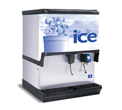 Multiplex 2705514 250 Lbs. Countertop Sanitary Lever Dispense S-250 Ice Dispenser - 120 Volts