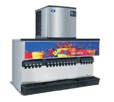 Multiplex 2706120 400 Lbs. Countertop MDH-302 Ice and Beverage Dispenser - 120 Volts
