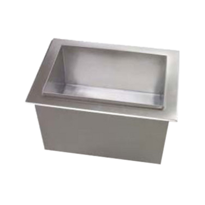 Multiplex 95-1200-9 80 Lbs. Stainless Steel Drop-In 2123 Ice Bin