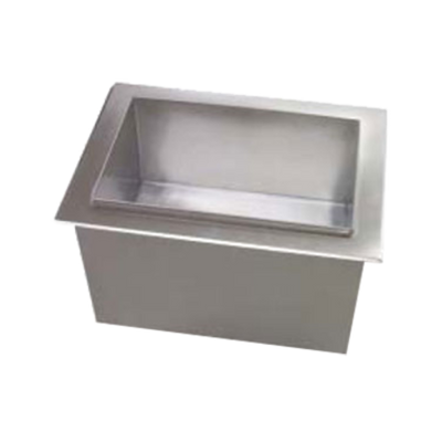 Multiplex 95-1200-9 80 Lbs. Stainless Steel Drop-In 2123 Ice Bin