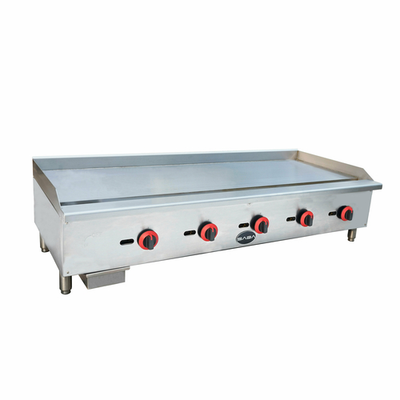 SABA MG-60 63" W x 31" D Stainless Steel Gas Manual Countertop Griddle - 150,000 BTU