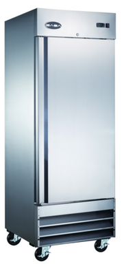 SABA S-23R 23 Cu. Ft. Stainless Steel Solid 1 Door Reach-In Refrigerator - 115 Volts