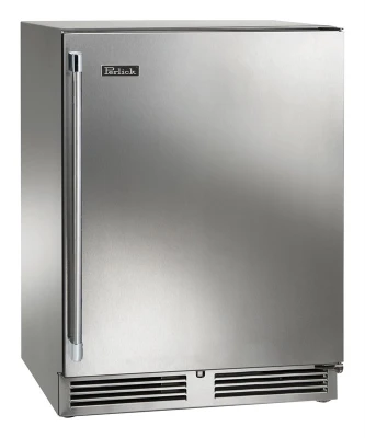 Perlick HB24RS-SS-STK 23.88" W Solid Doors Stainless and Galvanized Steel ADA Series Refrigerator - 115 Volts