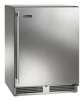 Perlick HB24RS-SS-STK 23.88" W Solid Doors Stainless and Galvanized Steel ADA Series Refrigerator - 115 Volts