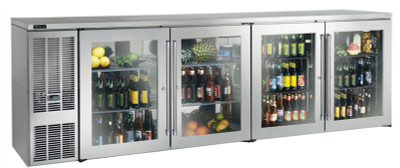 Perlick BBS108-SG-L-STK 108" Back Bar Refrigerator
