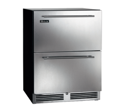 Perlick HB24FS-SD-STK 23.88" W Galvanized and Stainless Steel ADA Series Freezer - 115 Volts